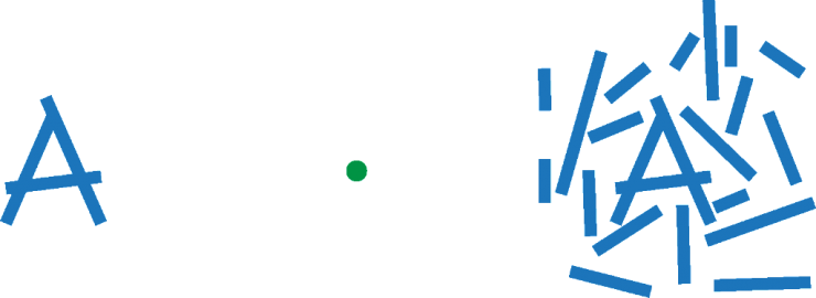 crowding demonstration with several sticks on either side of a green dot