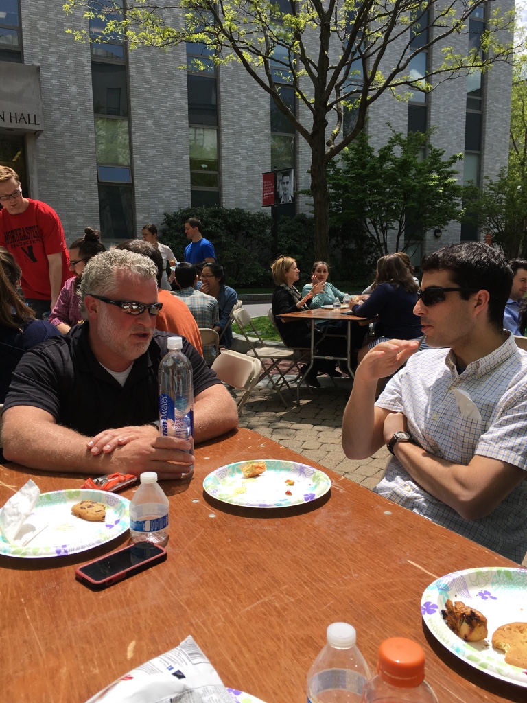Interim Dean Tilly and Prof. Crane at the Cookout
