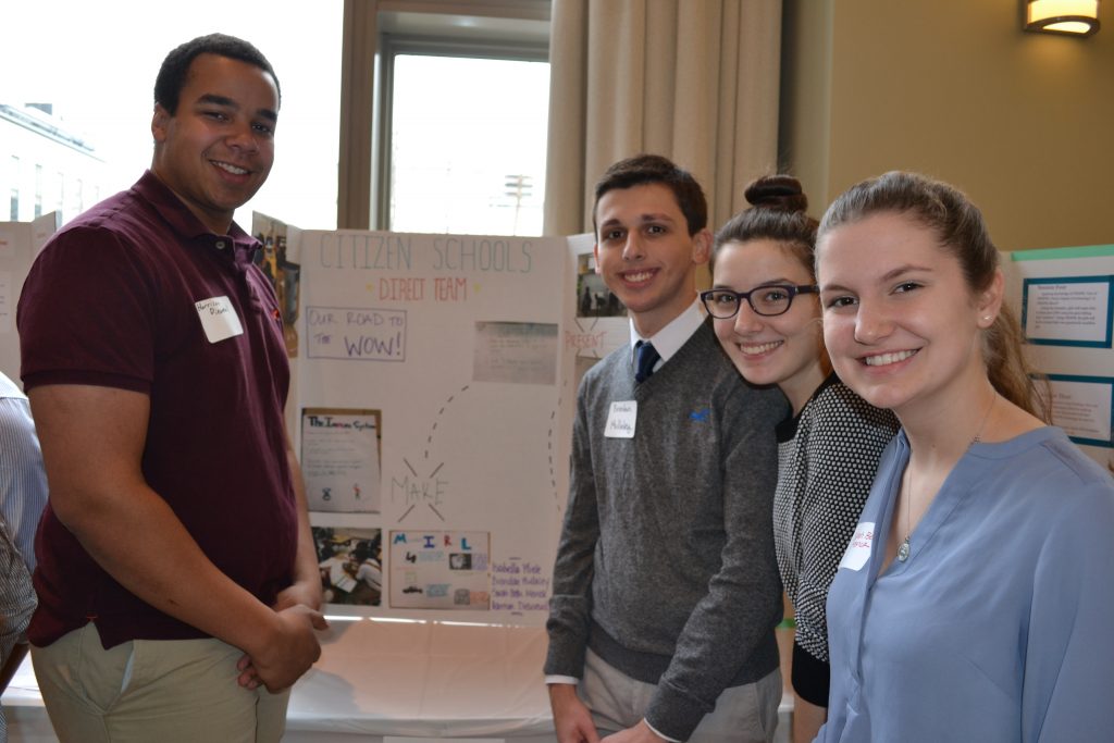 Microbes at Orchard Gardens, Presenters Sarah Menck, Isabella Miele, Harrison Dieuveuil, and Brenden Mullaley