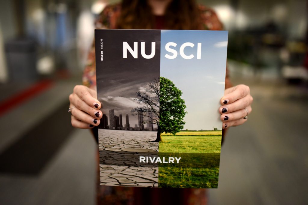 The cover of the latest NU Sci magazine