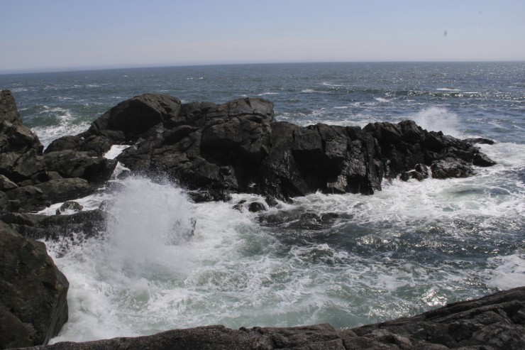 ocean on rocks