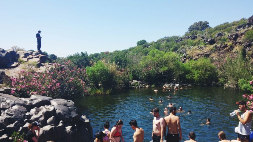 Tali Soroker took this picture during a trip to the north of the country where they went hiking for a couple of days to small rivers. This was a swimming hole they found in Nachal Zavitan.