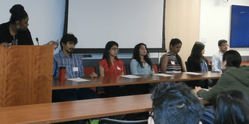 Pre-co-op panel, 6 MS Biotech students