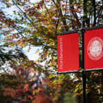 Campus Flag in Fall
