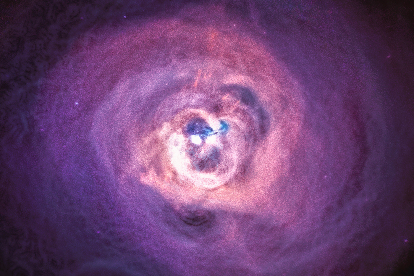 Gas surrounding a blackhole