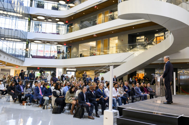 ‘STEM is going to be part of everything.’ Northeastern hosts Gov. Charlie Baker to kick off STEM Week 2022