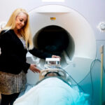 Susan Whitfield-Gabrieli conducting brain imaging scan