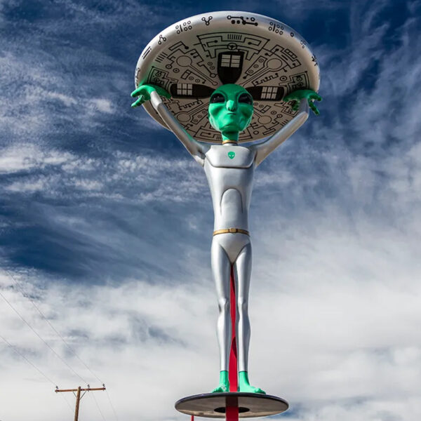 Alien Fresh Jerkey Baker, CA, a depiction of a Alien and Extraterrestrial Life