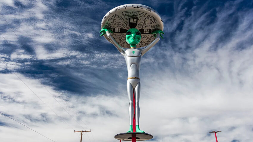 Alien Fresh Jerkey Baker, CA, a depiction of a Alien and Extraterrestrial Life