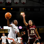 Northeastern Women's Basketball plays against Boston College in Matthews Arena