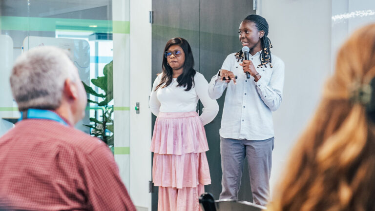 Roux graduate students put real-world skills on display at Student Showcase
