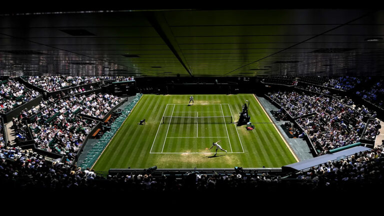 Friction, speed and surprise: What sets Wimbledon’s grass courts apart from clay, hard courts