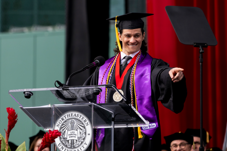 Northeastern undergraduate student speakers encourage bravery, open-mindedness 